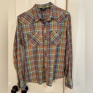 Salt Valley Western Pearl Snap, Size L